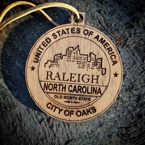 Raleigh North Carolina City of oaks Ornament