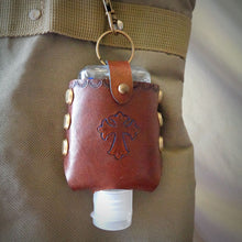 Load image into Gallery viewer, Blue Cross Leather Hand Sanitizer Case