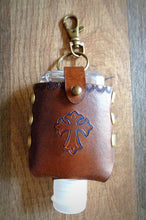 Load image into Gallery viewer, Blue Cross Leather Hand Sanitizer Case