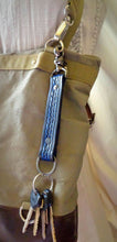 Load image into Gallery viewer, Floral Leather Key Clip